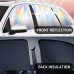 2PCS Holographic Rear Car Window Shades Blackout 99%,Strong Magnetic Car Window Shade Keeps Interior Cool & Car Decoration