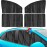 Car Window Shades 4pcs-Car Side Window Sun Shade Car Curtain Pleated Silky UV Protection Privacy Baby Suction Magnetic 4pcs