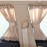 Car Side Window Curtain, 2Pcs Removable Slidable Car Curtains Foldable Sunshade, Car Shades Car Curtains (Beige)