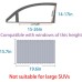 Car Side Window Curtain, 2Pcs Removable Slidable Car Curtains Foldable Sunshade, Car Shades Car Curtains (Beige)