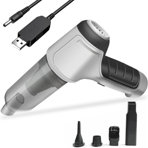 Light Duty Handheld Mini Portable Compact Car Vacuum Cleaner & Blower 2 in 1 with Filter,Extension-15000 PA Suction