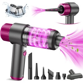 Handheld Car Vacuum Cleaner Cordless, 15000PA High Power Car Vacuum Cleaner & Air Duster, 4-in-1 Portable with LED Light