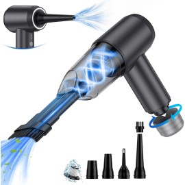 Handheld Car Vacuum Cleaner Cordless, 6-in-1 18000PA High Power Vacuum Cleaner and Air Duster with Brushless Motor