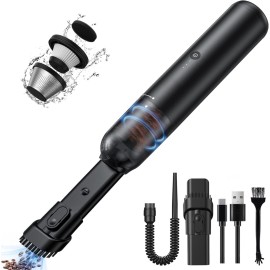 Handheld Vacuum Cleaner, 16000PA Powerful Suction Car Vacuum Protable Cordless，Keyboard Cleaner Mini Cordless Vacuum