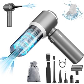 Mini Vacuum Cordless, Portable, 4-in-1 20000PA High Power Portable Rechargeable Vacuum Cleaner with Brushless Motor