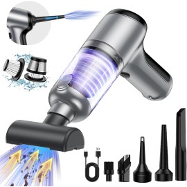 Mini Cordless Handheld Car Vacuum Cleaner, 18000 PA High Power Brushless Motor, Portable Vacuum Cleaner with Multi-Nozzles