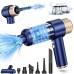 Handheld Car Vacuum Cleaner, 16000PA Car Vacuum Portable Cordless, 2 in 1 Air with LED Light, Multi-Nozzles, 120W High Power