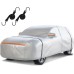 Waterproof SUV Car Cover: 6-Layer Protection,Universal Fit up to 177 inches with Zipper Door & Windproof Straps