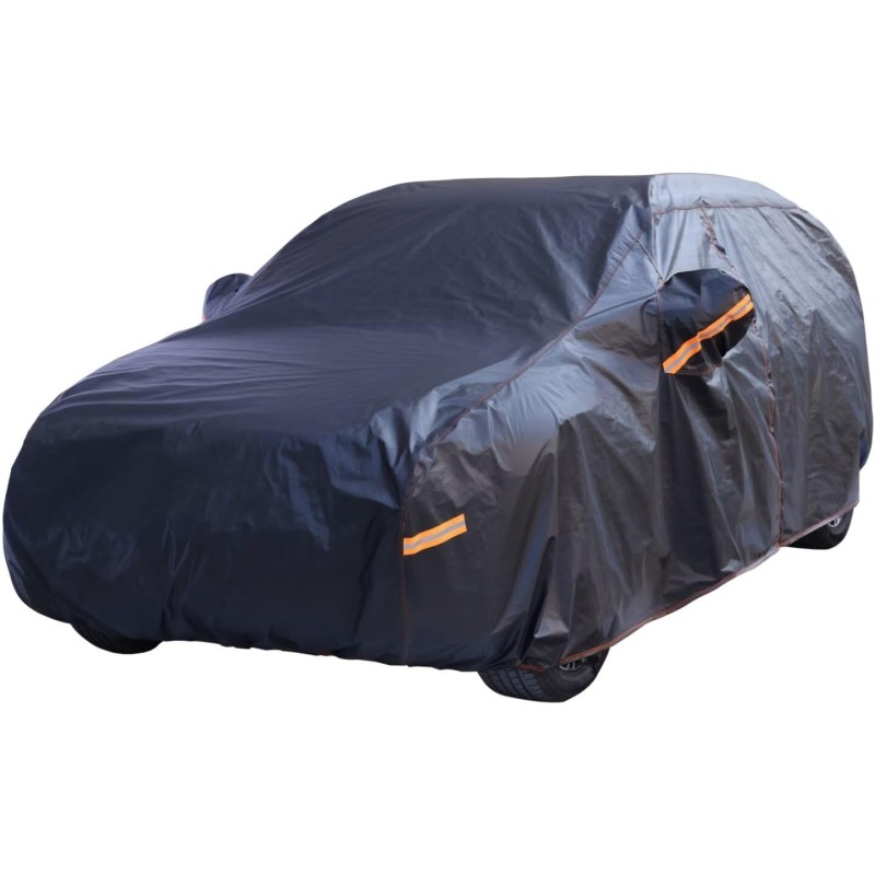Heavy Duty SUV Car Cover Waterproof All Weather Protection with Cotton Liner,Car Cover for Automobiles All Weather Waterproof