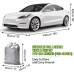 Car Cover Waterproof Automobiles 6 Layers Outdoor Rain Sun Snow Protection with Zipper Inner Cotton Universal Fit(177-194 inch)