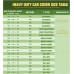 Duty Car Cover,Soft Lining,Driver&Trunk Zipper,Car Cover Waterproof All Weather,Sun UV Rain Snow Sand Protect Vehicle Painting