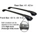 Cross Bars Roof Racks Luggage Rack Compatible with 2014-2023 Jeep Cherokee