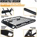 46" x 36" x 4-1/2" Roof Rack Rooftop Cargo Carrier Steel Basket, Car Top Luggage Holder for SUV and Pick Up Trucks - 150 lb.