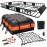 Roof Rack Carrier Basket Universal Rooftop 65" X 39" X 6" Large Size Roof Rack + Waterproof Bag 20 Cubic Feet (51" 40" 17")