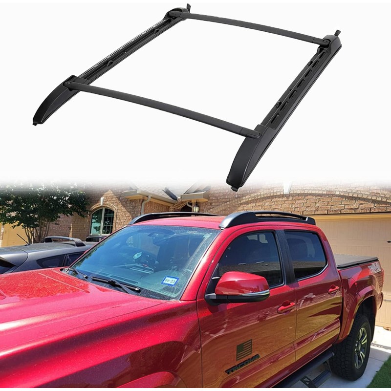 Roof Rack Cross Bars for 2005-2023 Toyota Tacoma Double Cab - Aluminum Roof Rails Crossbar (Not for Access Cab)
