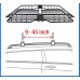Heavy Duty Roof Mounted Cargo Basket Rack | L57.5 x W42 x H6 | Roof Top Luggage Carrier | with Wind Fairing, Black